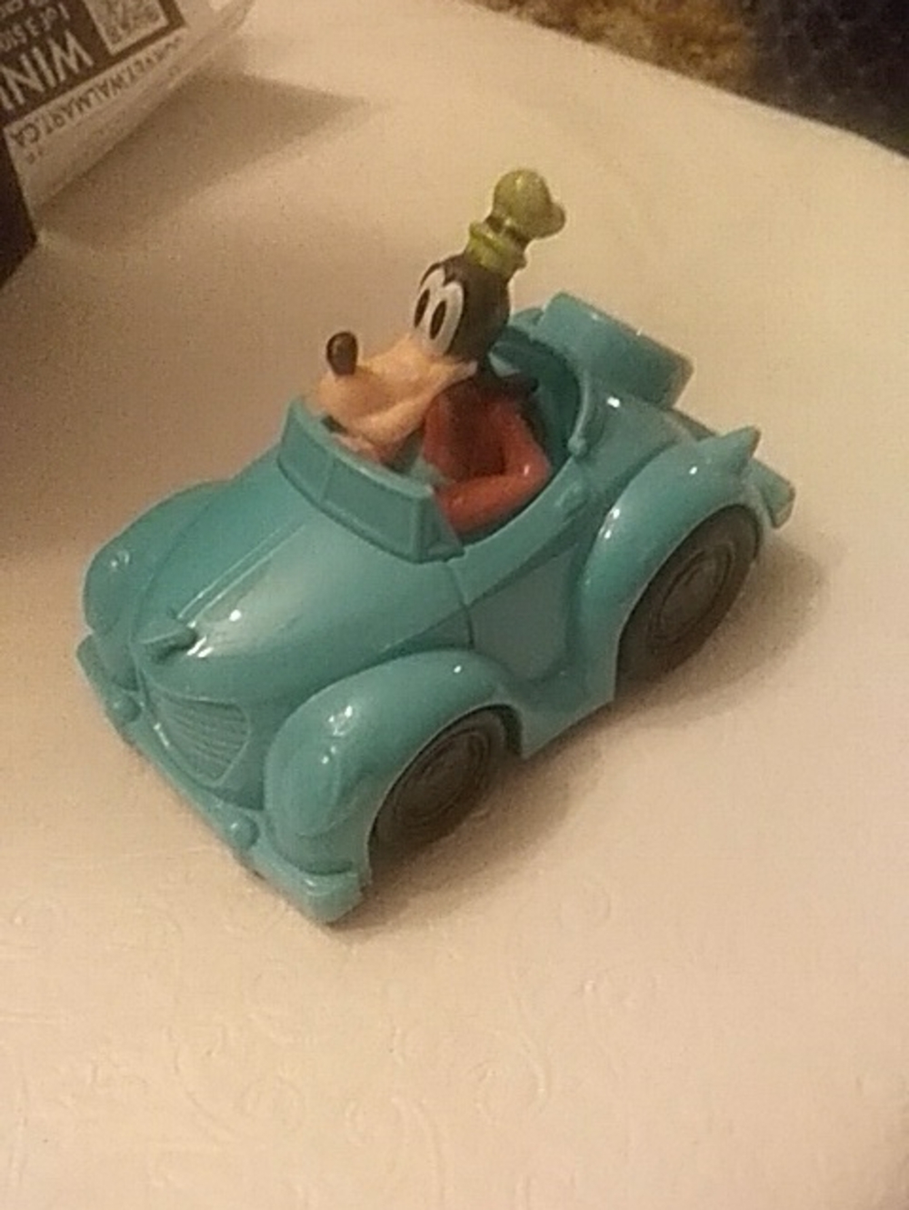 Disney Goofy Teal Toy Car with Green Hat